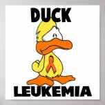 Duck Leukaemia (Orange Ribbon) Posters