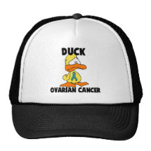 Duck Ovarian Cancer Trucker Hat