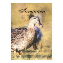 Duck Party Announcement Invitation