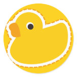 Duck Round Sticker