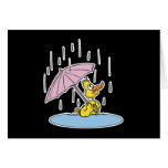 duck with umbrella card