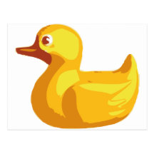Duckie en caoutchouc cartes postales