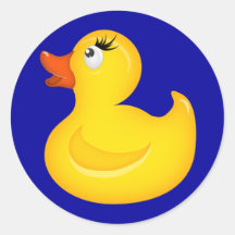 Duckies en caoutchouc jaune adhésifs