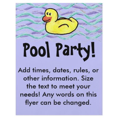 Duckin' Along Custom Flyer by CheyArtist