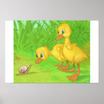 Duckings and the Snail Poster