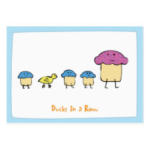 Ducks In a Row - Notecards Business Card Templates