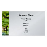 Ducks on a Tranquil Pond Business Card Template