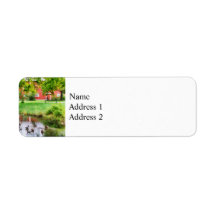 Ducks on Pond Labels