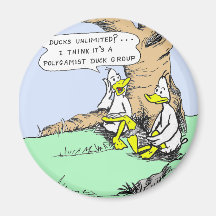 Ducks unlimited refrigerator magnet