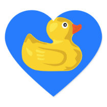 Ducky  Duck Heart Sticker