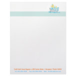 Ducky Duck in Tub Customizable Letterhead
