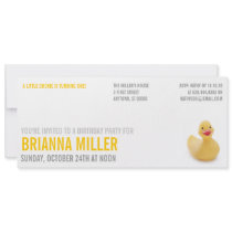Ducky Kitsch Birthday Party Invitation