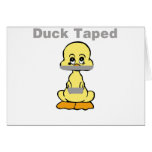 Duct Tape Humor Yellow Duck Taped Cards