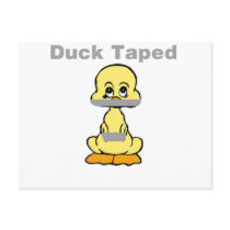 Duct Tape Humor Yellow Duck Taped Postcards