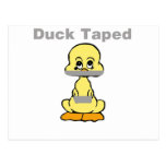 Duct Tape Humor Yellow Duck Taped Postcards
