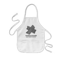 duct tape - silence is golden duct tape is silver apron
