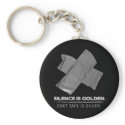 duct tape - silence is golden duct tape is silver keychains