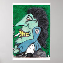 Dude on a rock posters