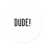 Dude Stickers