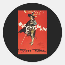 Dudley Hardy The Chieftain Savoy Theatre Stickers