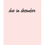 due in december t-shirts