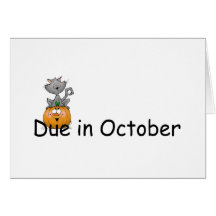Due In October Greeting Card
