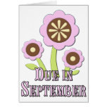 Due in September Expectant Mother Card