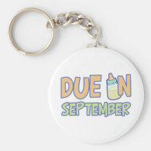 Due In September Key Chain