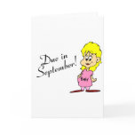 Due In September (Pregnant Mom) Card