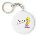 Due In September (Pregnant Mom) Key Chains