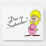 Due In September (Pregnant Mom) Mouse Pads
