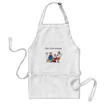 Due To The Economy Santa Apron