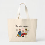 Due To The Economy Santa Canvas Bags