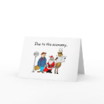 Due To The Economy Santa Card