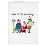 Due To The Economy Santa Cards
