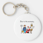 Due To The Economy Santa Key Chains