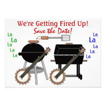 Duelling Grills ! SRF Personalized Invitation