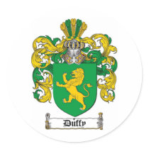 DUFFY FAMILY CREST -  DUFFY COAT OF ARMS STICKERS