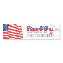 Duffy for Congress Patriotic American Flag Bumper Stickers