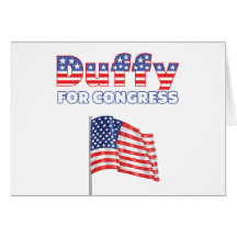 Duffy for Congress Patriotic American Flag Greeting Cards