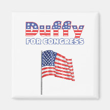 Duffy for Congress Patriotic American Flag Magnets