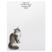 Duffy the Maine Coon Cat Letterhead