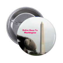 Dufus Goes To Washington Pinback Buttons