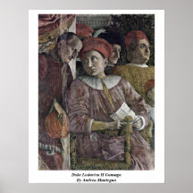Duke Ludovico Ii Gonzaga By Andrea Mantegna Poster