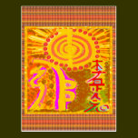 Dull Vintage Print: Finest Healing REIKI Symbols postcards