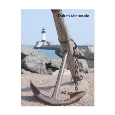 Duluth Lakewalk Anchor, Duluth Minnesota Post Cards by scarey10
