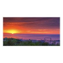 Duluth Sunrise Custom Photo Card
