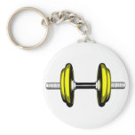 Dumb Blonde Dumbbell Key Chains
