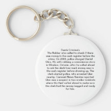 Dumb Criminals Keychain