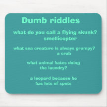 Dumb riddles, mousepad
